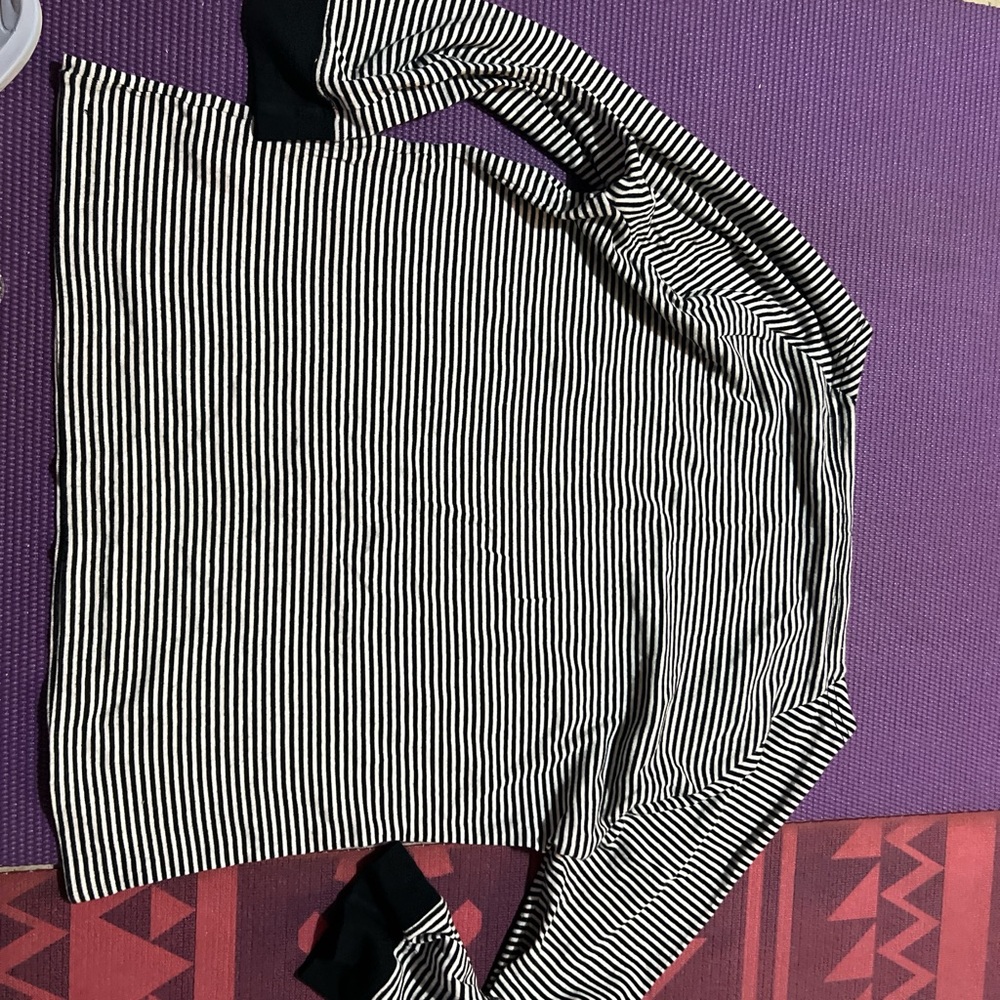 Lauren Ralph Lauren Black and White Striped Top